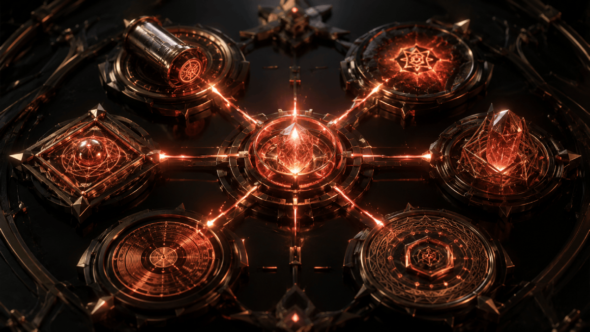 An agent conductor directing tools as if they were notes that vanish after playing, while in reality each tool leaves a permanent glowing mark, a sent message, a charge, a write, that cannot be unmade