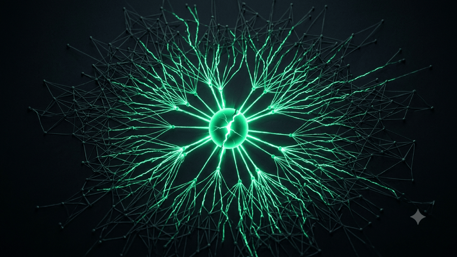 One change to a central shared component rippling outward into many dependent systems