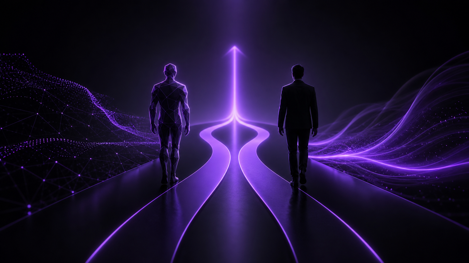A leader directing a mixed team of people and AI agents within clear limits