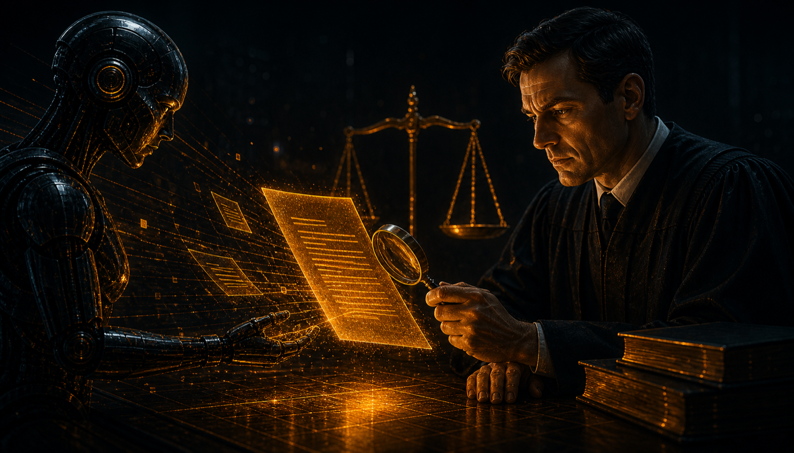 A legal agent's output passing through a mandatory human review gate before reaching a court or client