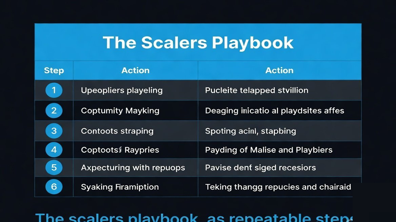 A playbook of sequential habits the successful scalers followed