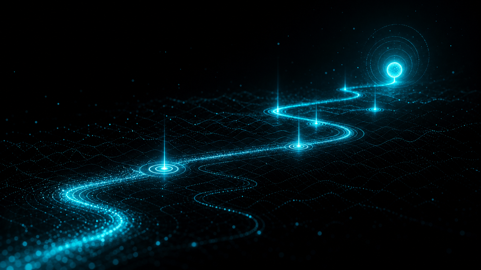 An agent drifting from its original goal over a long multi-step workflow