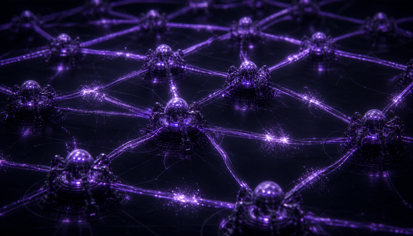 Abstract: a network of nodes connected by labeled edges, each edge annotated with a small failure probability symbol
