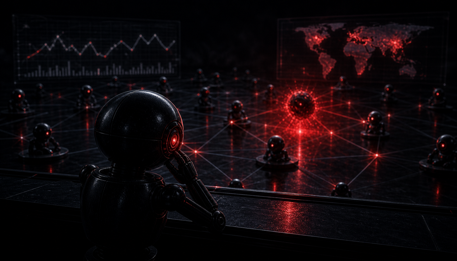 A dashboard with green performance metrics next to a hidden panel of unmonitored security signals