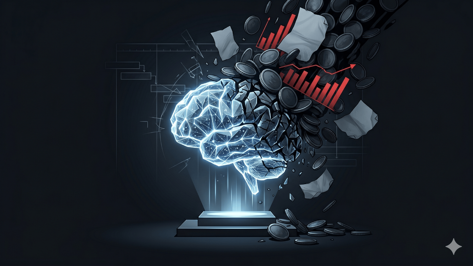 A clean test run beside a production run branching into retries and recovery paths that add cost